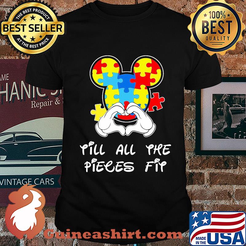 Mickey mouse autism awareness till all the pieces fit shirt