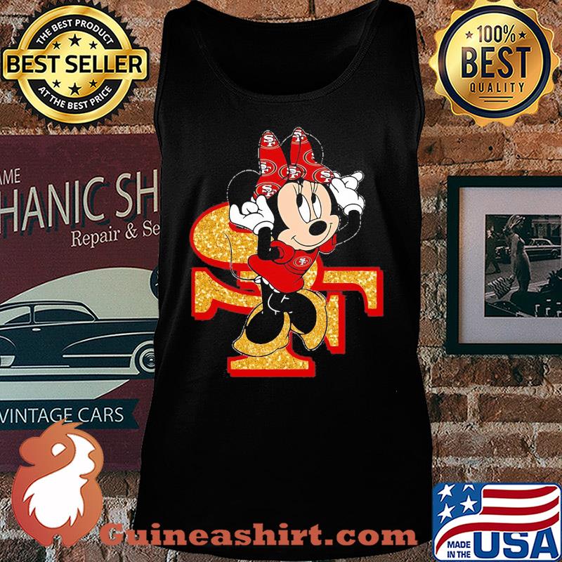 Minnie mouse san francisco 49ers diamond s Tank top