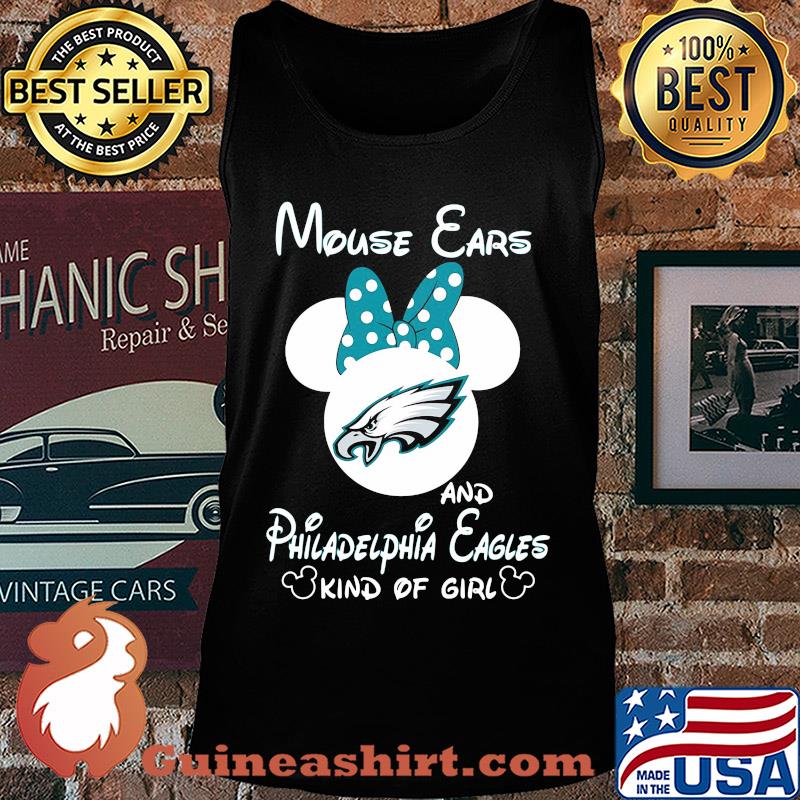 Mouse Ears and Philadelphia Eagles kind ò girl s Tank top