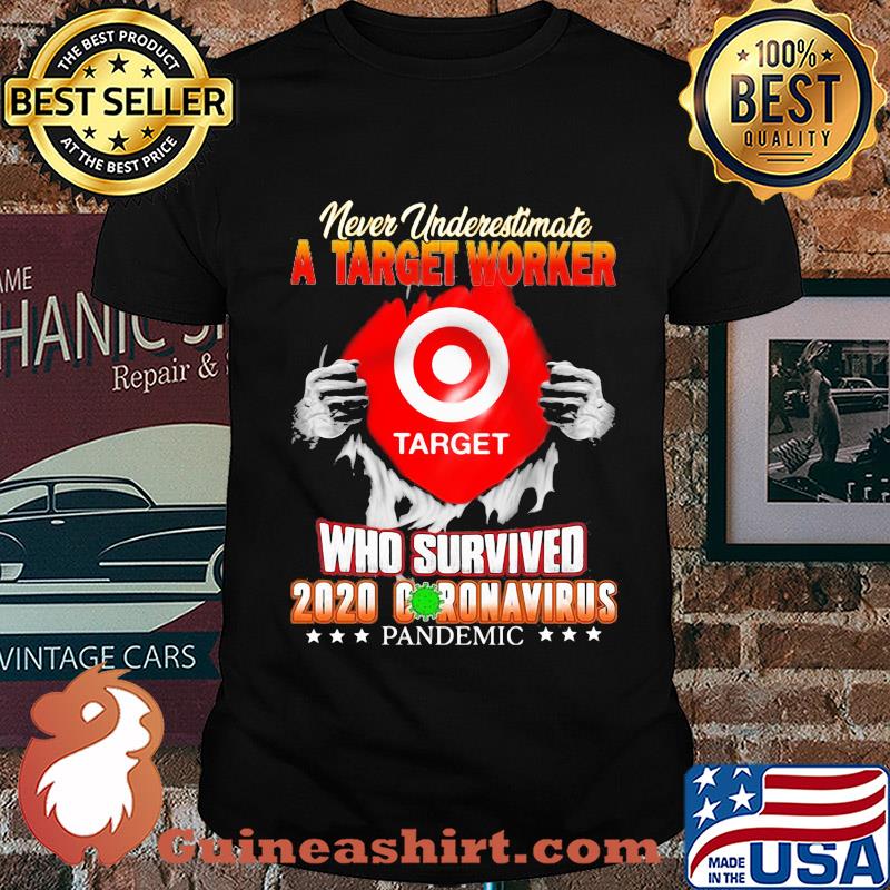Never underestimate a target worker who survived 2020 coronavirus pandemic shirt