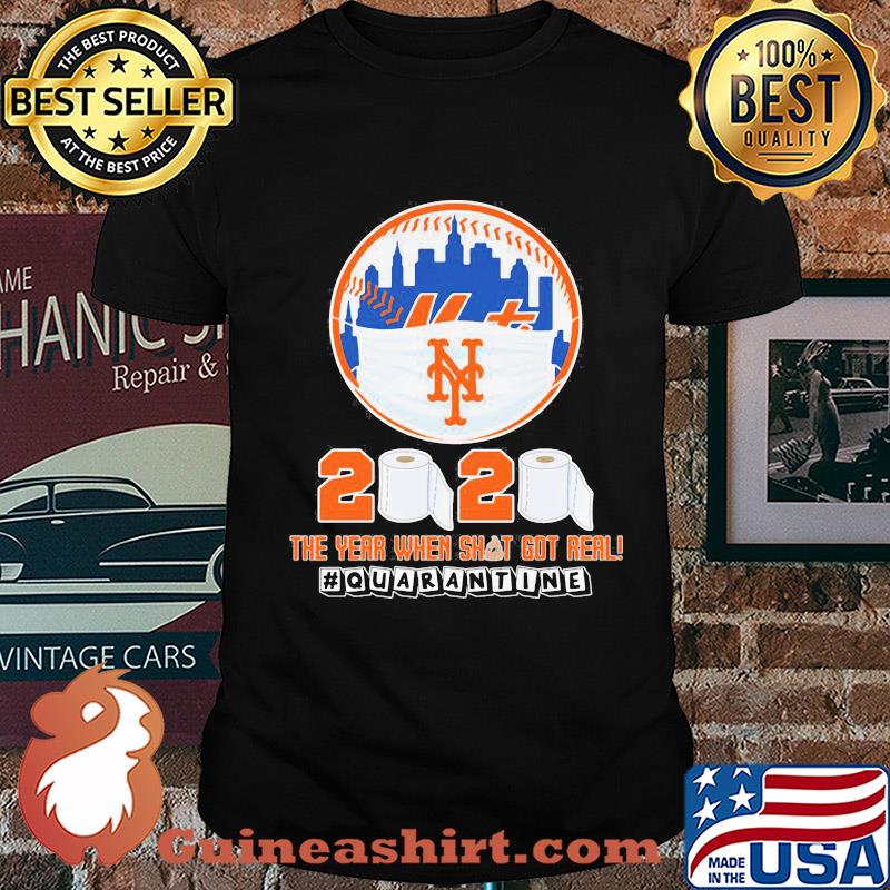 New york mets mask 2020 the year when shit got real quarantine toilet paper shirt