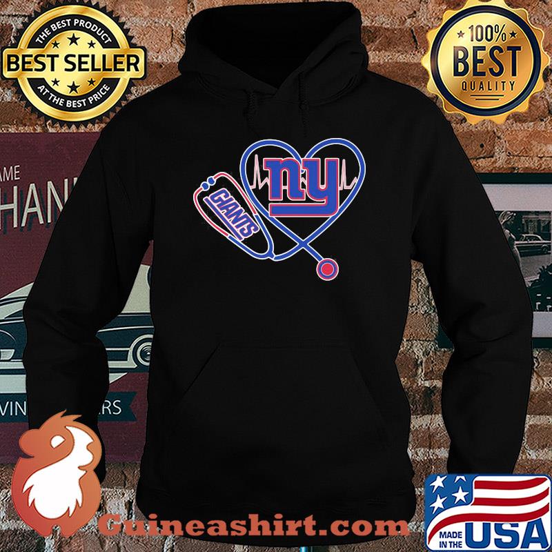 Nurse new york giants stethoscope heartbeat s Hoodie