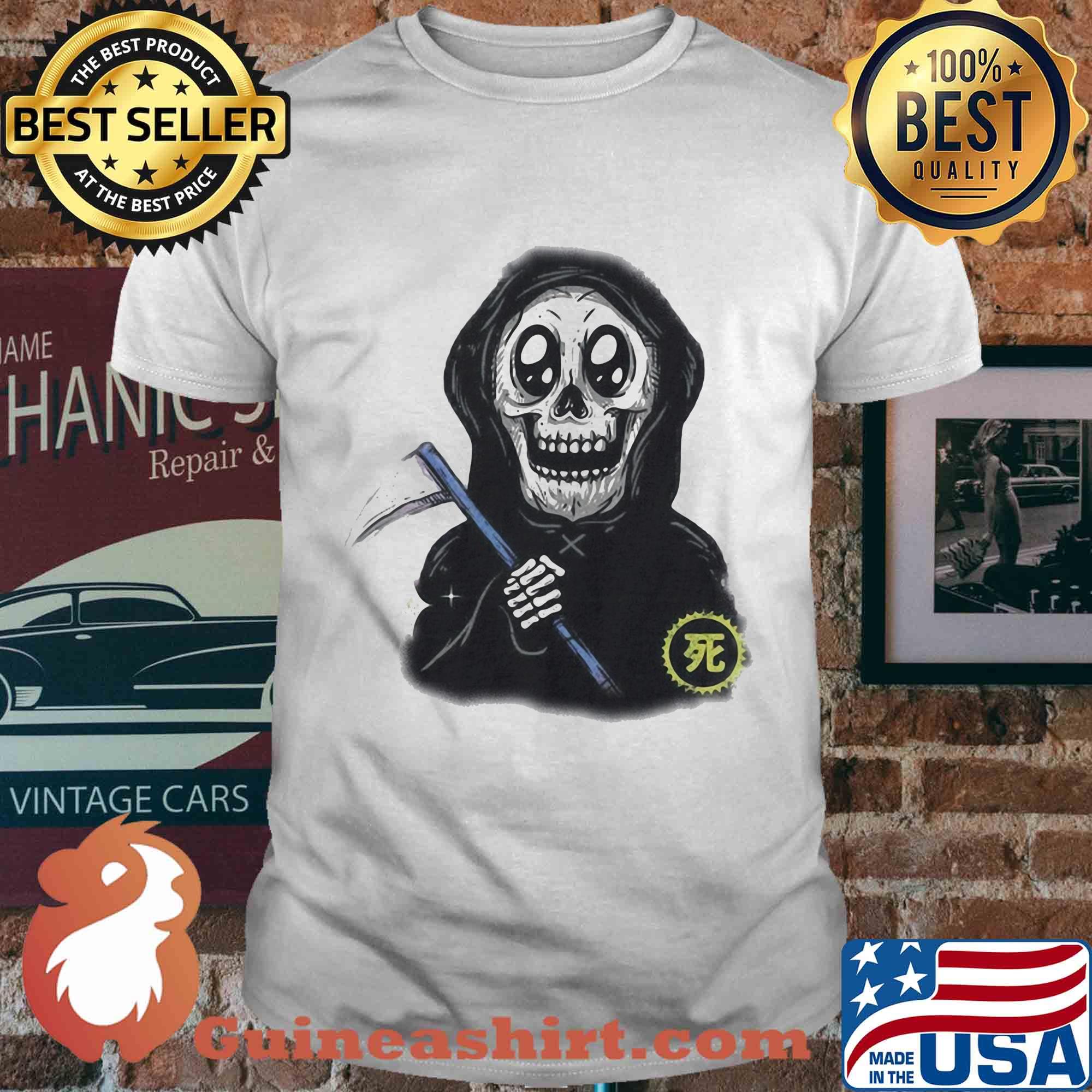 Official death black skull shirt