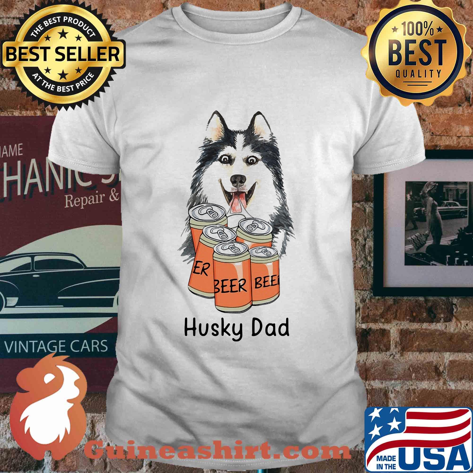 Official Husky dad beer shirt