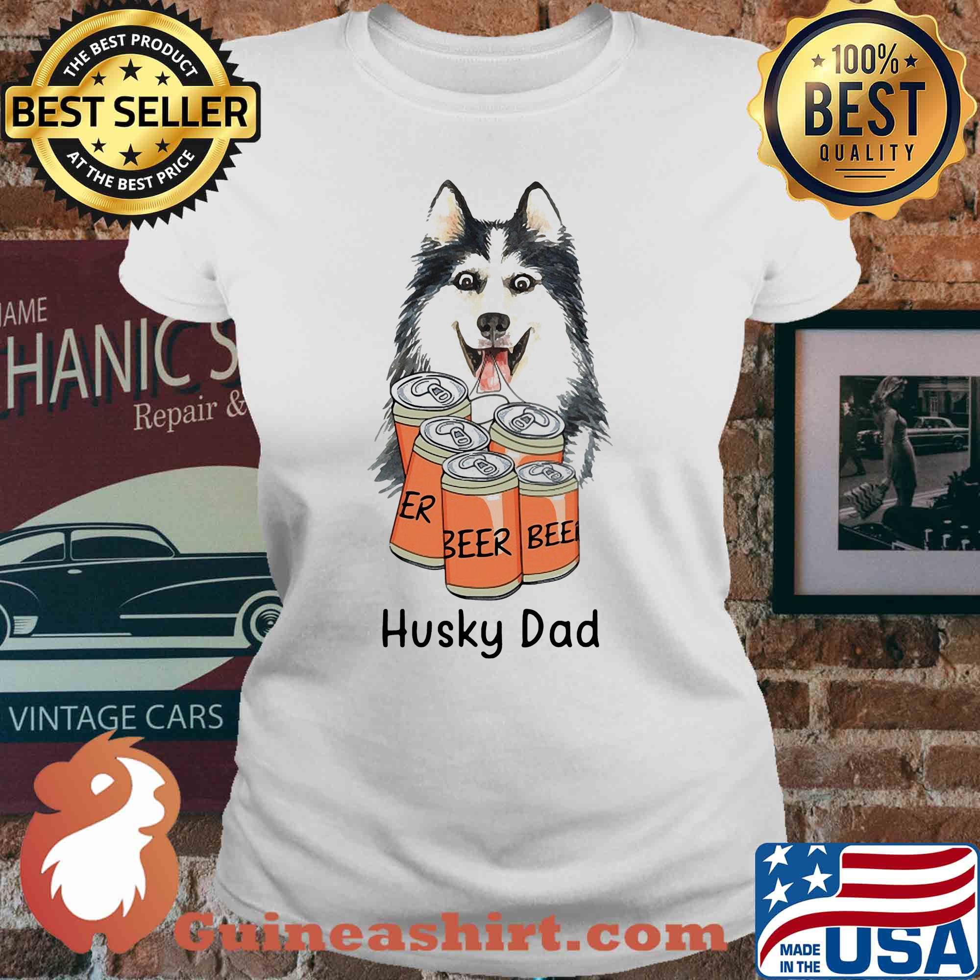 Official Husky dad beer s V-neck