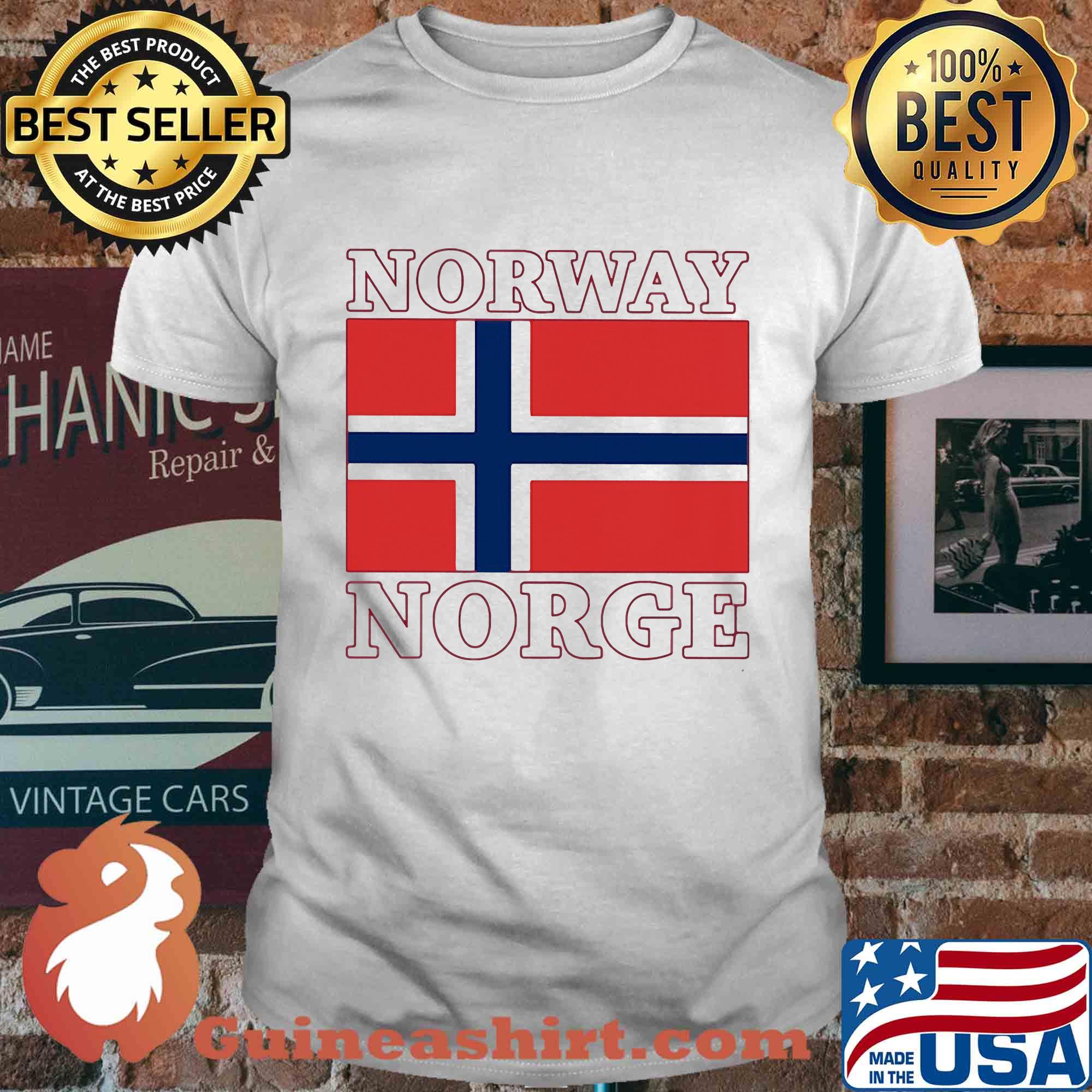 Official norway norge flag 2020 shirt