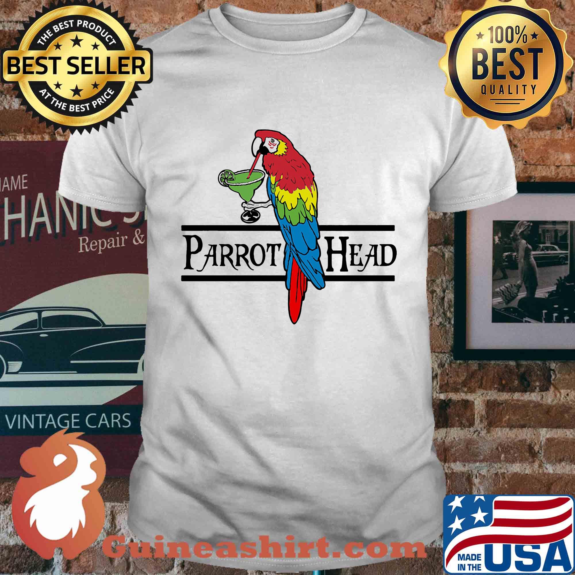 Official Parrot head drinking shirt
