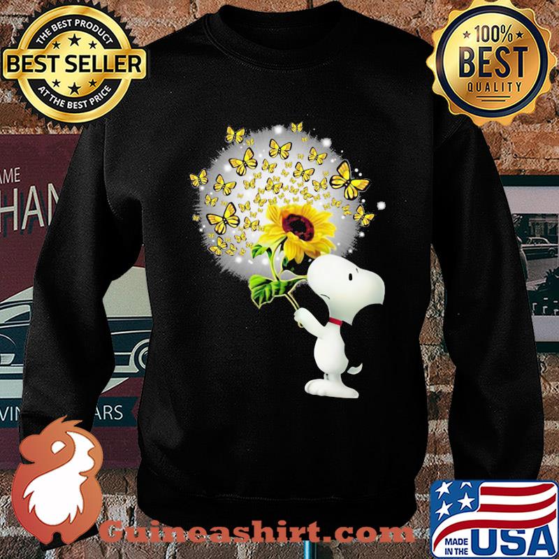 Official Snoopy sunflower and butterfly s Sweater