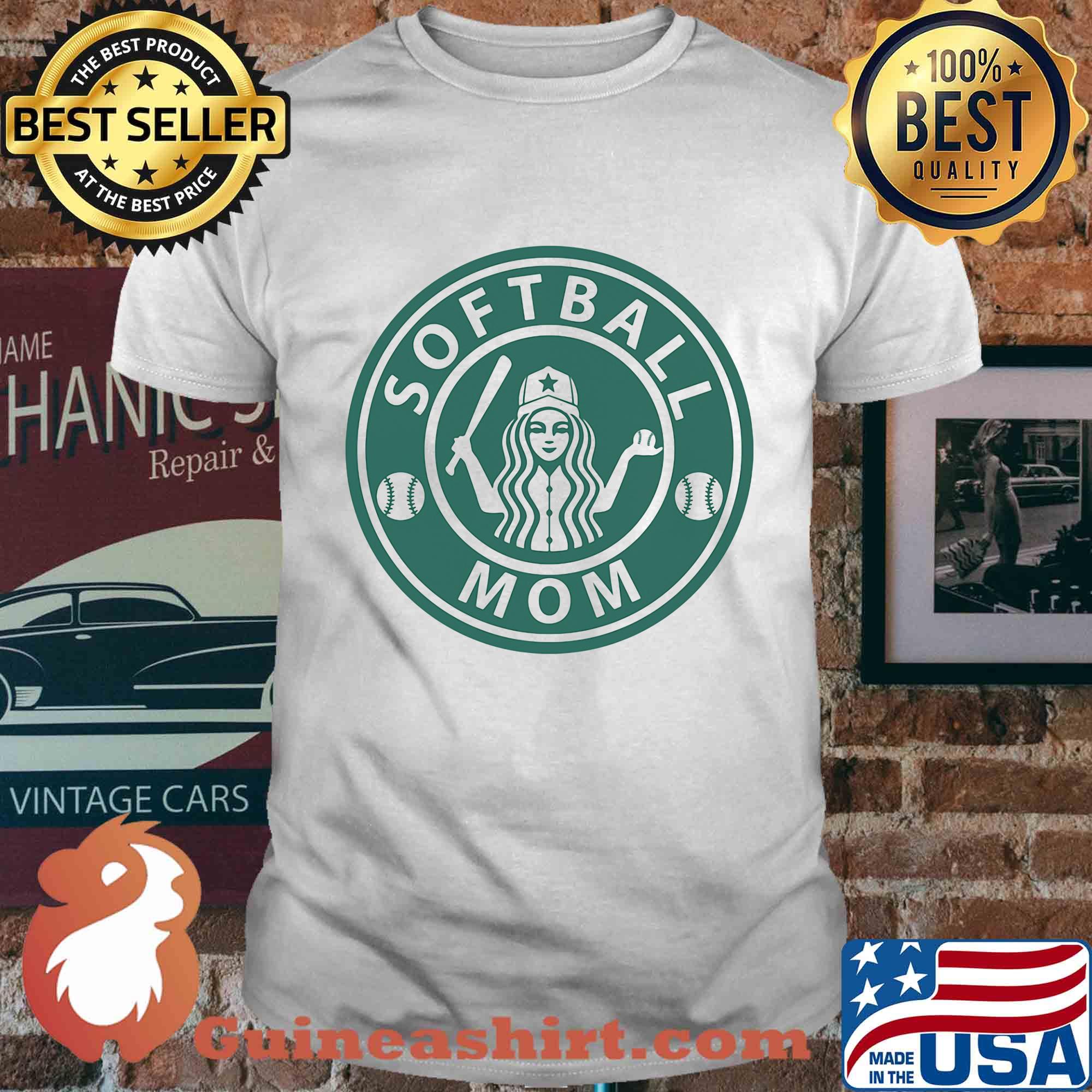 Official Softball mom starbucks shirt