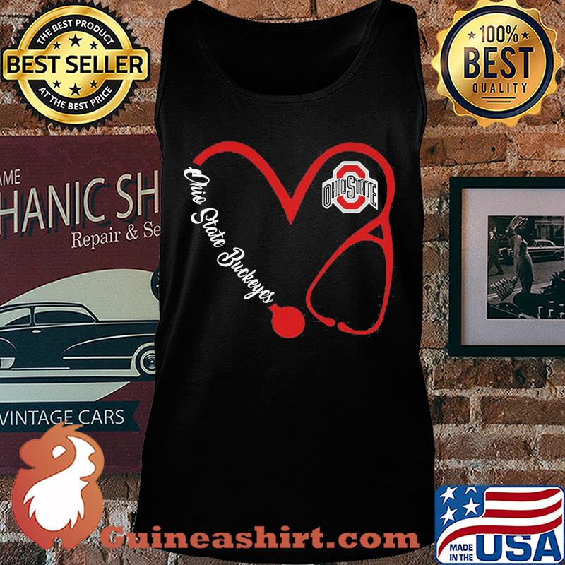 Ohio state buckeyes football stethoscope heart s Tank top