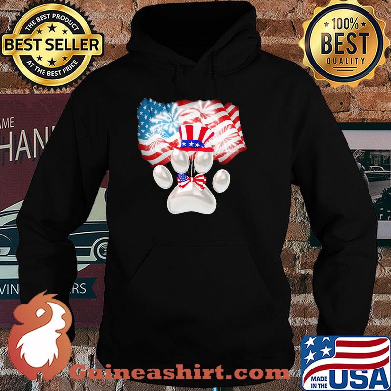 Paw American flag veteran Independence Day s Hoodie