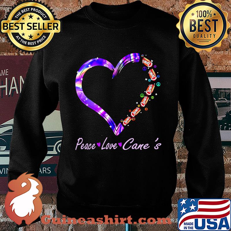 Peace love raising cane's chicken fingers heart s Sweater