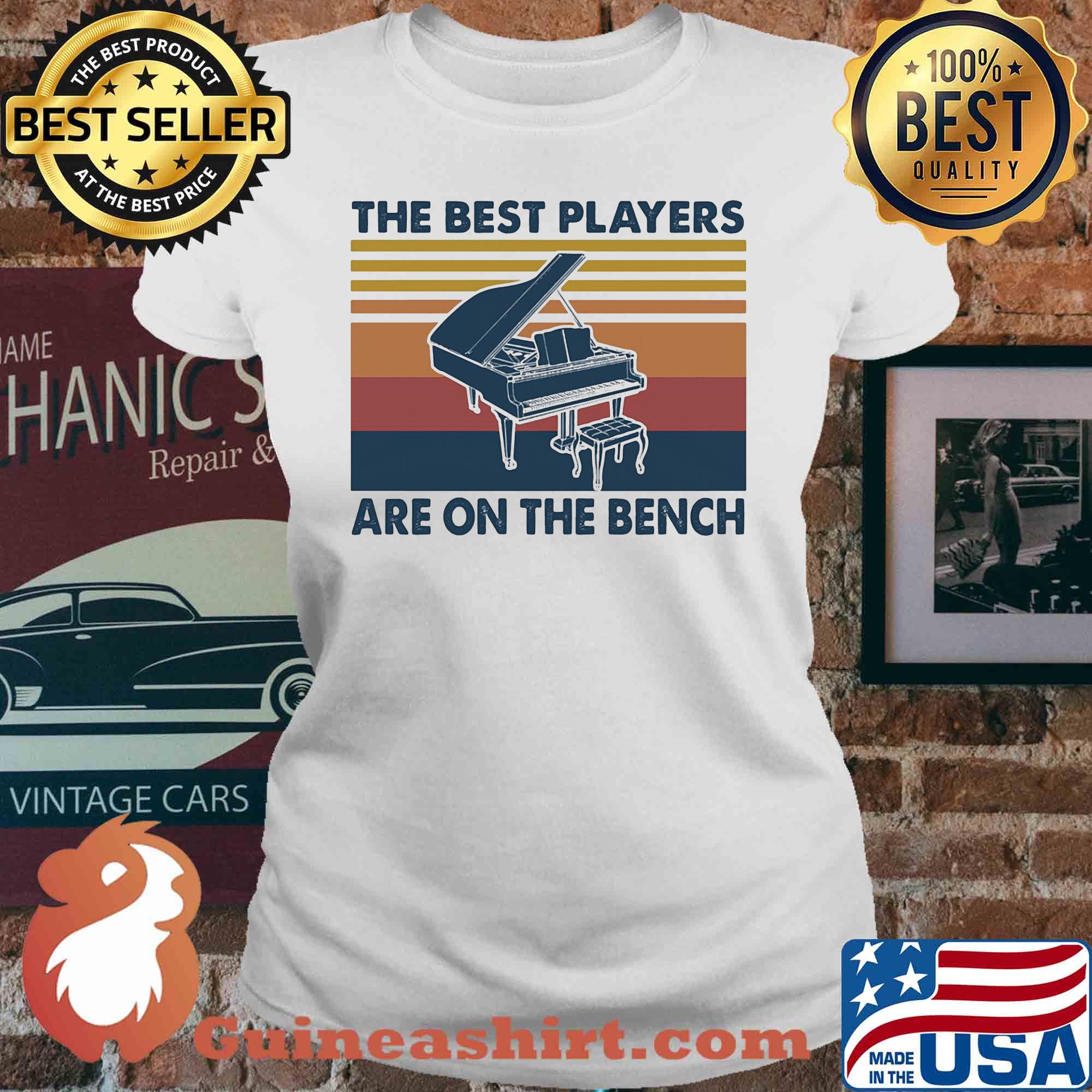 Piano the best players are on the bench vintage s V-neck