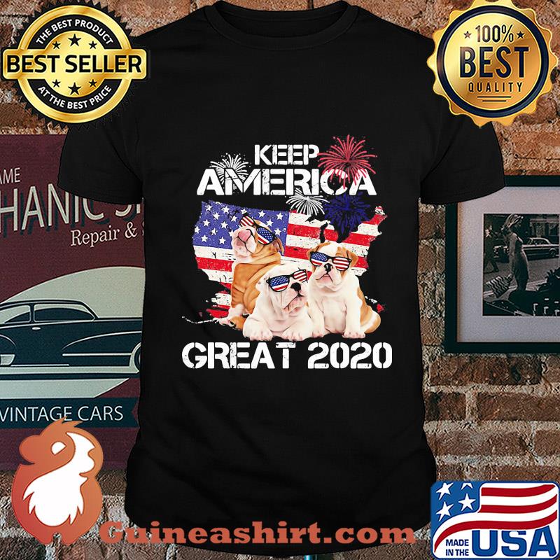 Pug keep America great 2020 firework independence day shirt