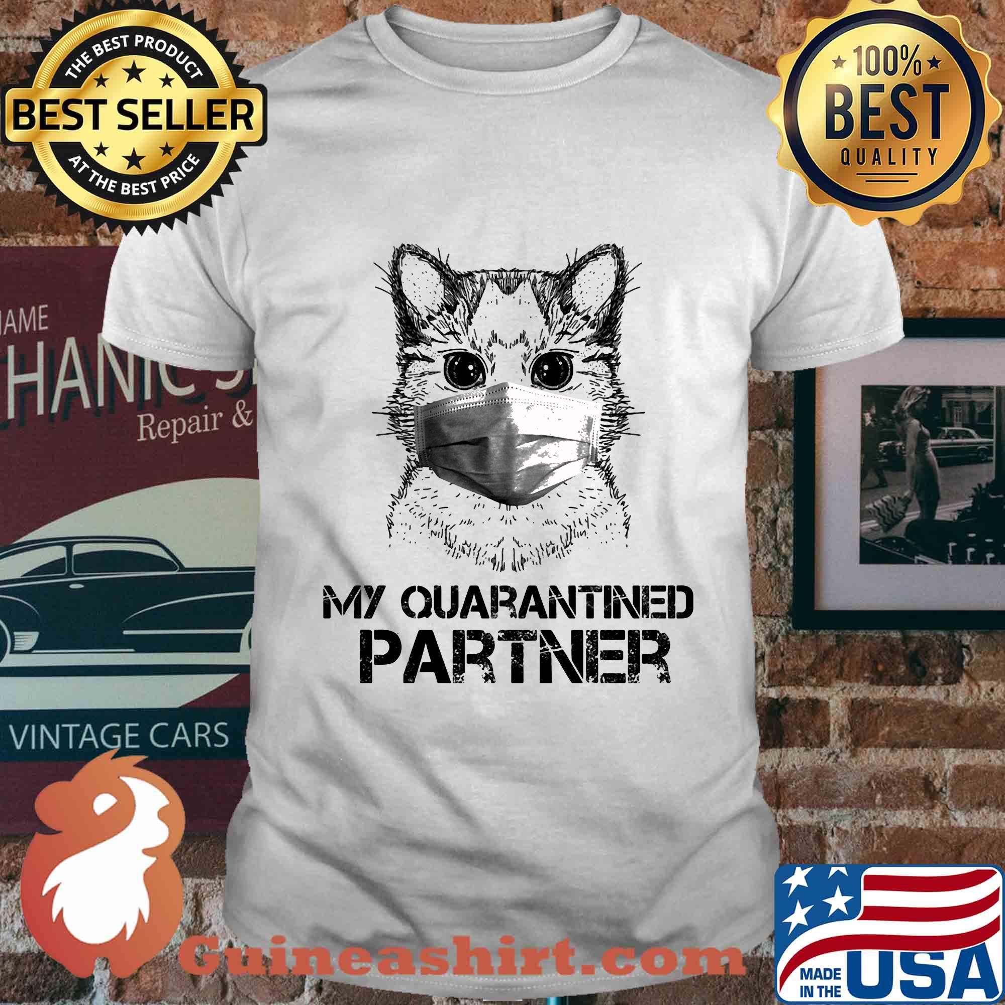 Raccoon Face Mask My quarantined partner shirt