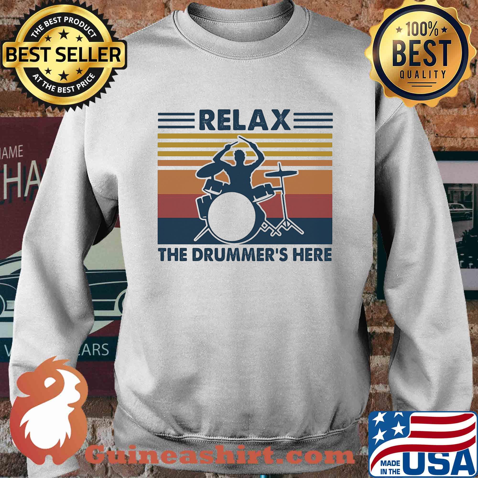 Relax the drummer's here vintage s Sweater