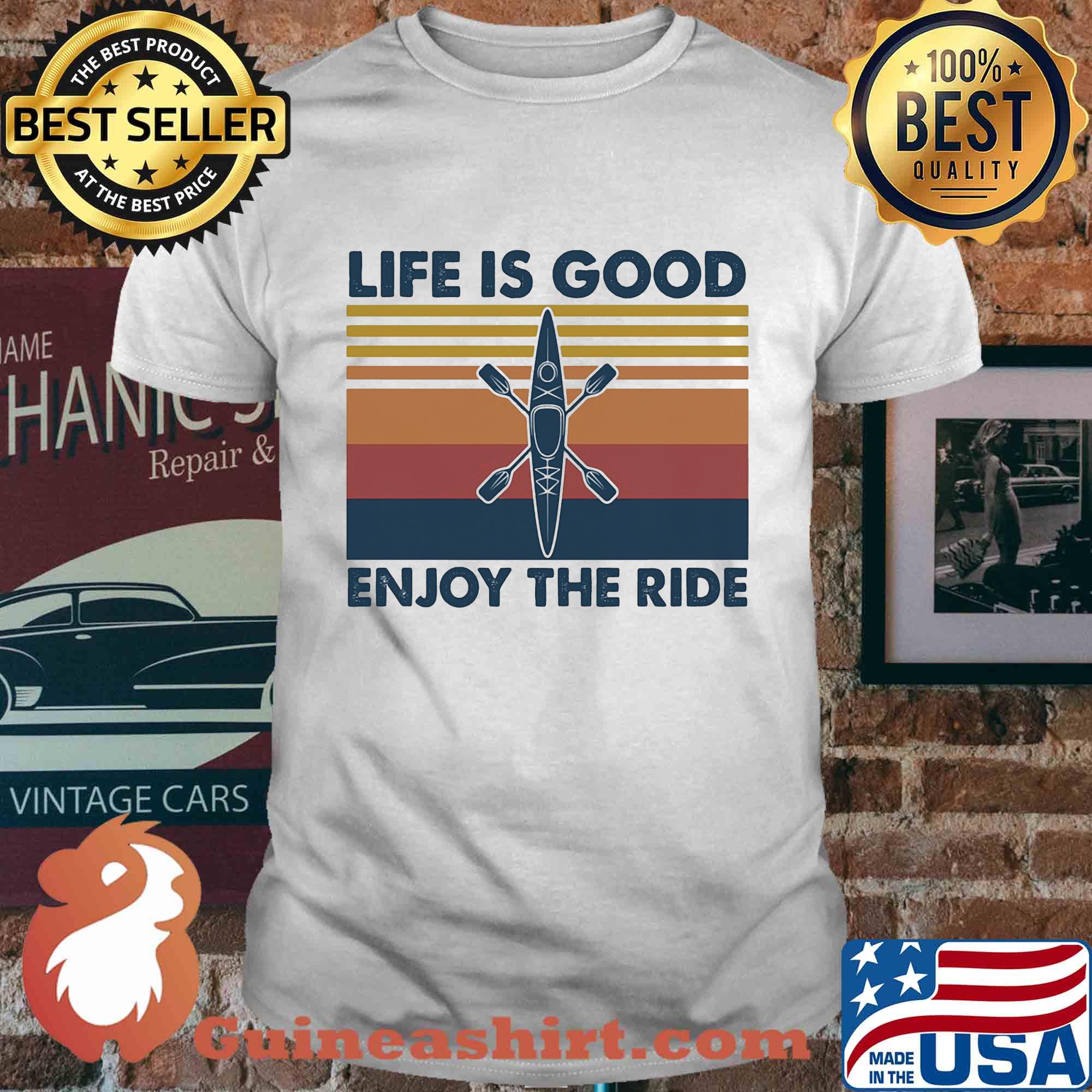 Rowing life is good enjoy the ride vintage shirt