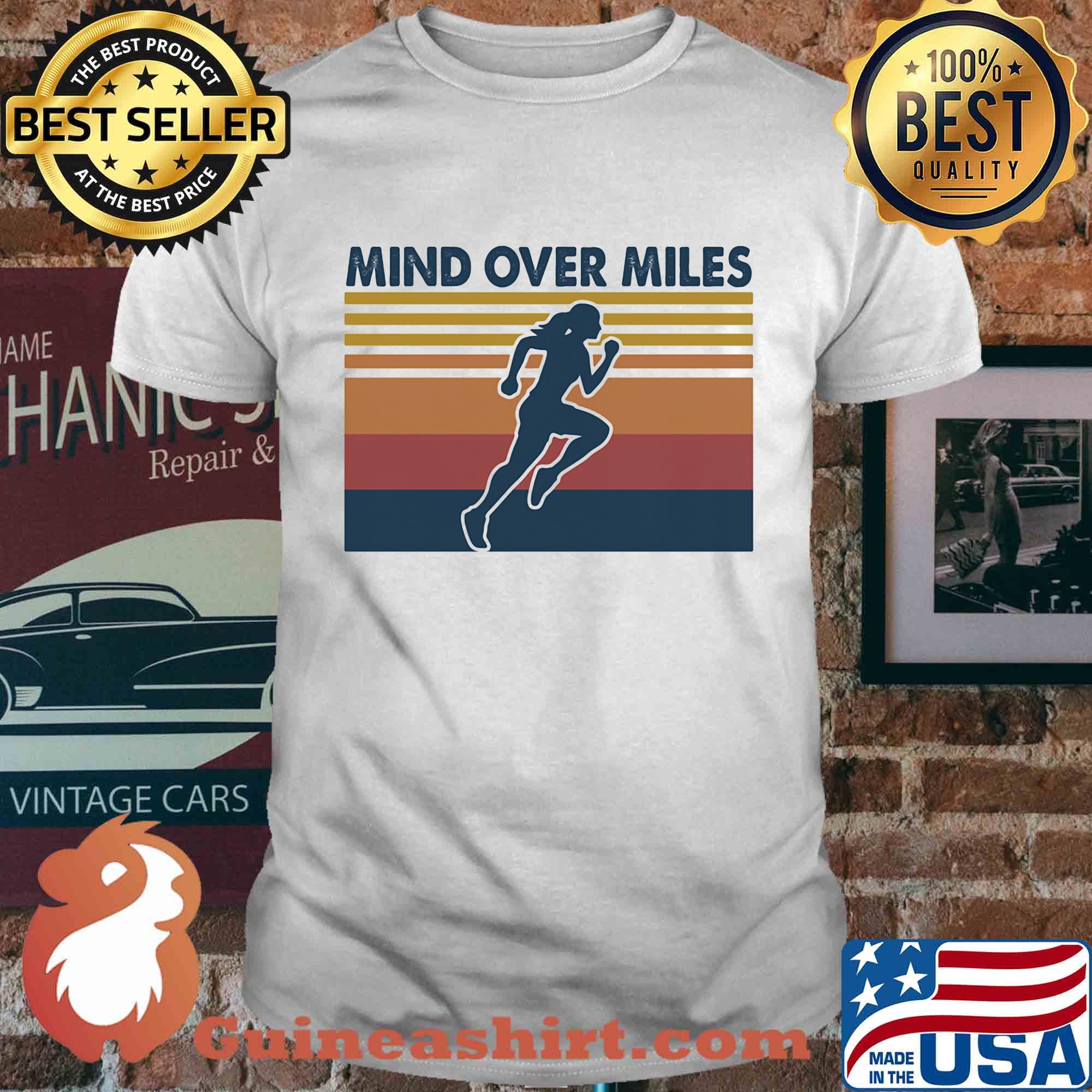 Running mind over miles vintage shirt
