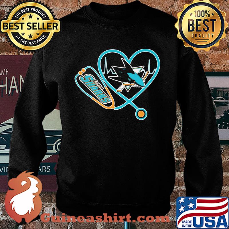 San jose sharks hockey stethoscope heart s Sweater