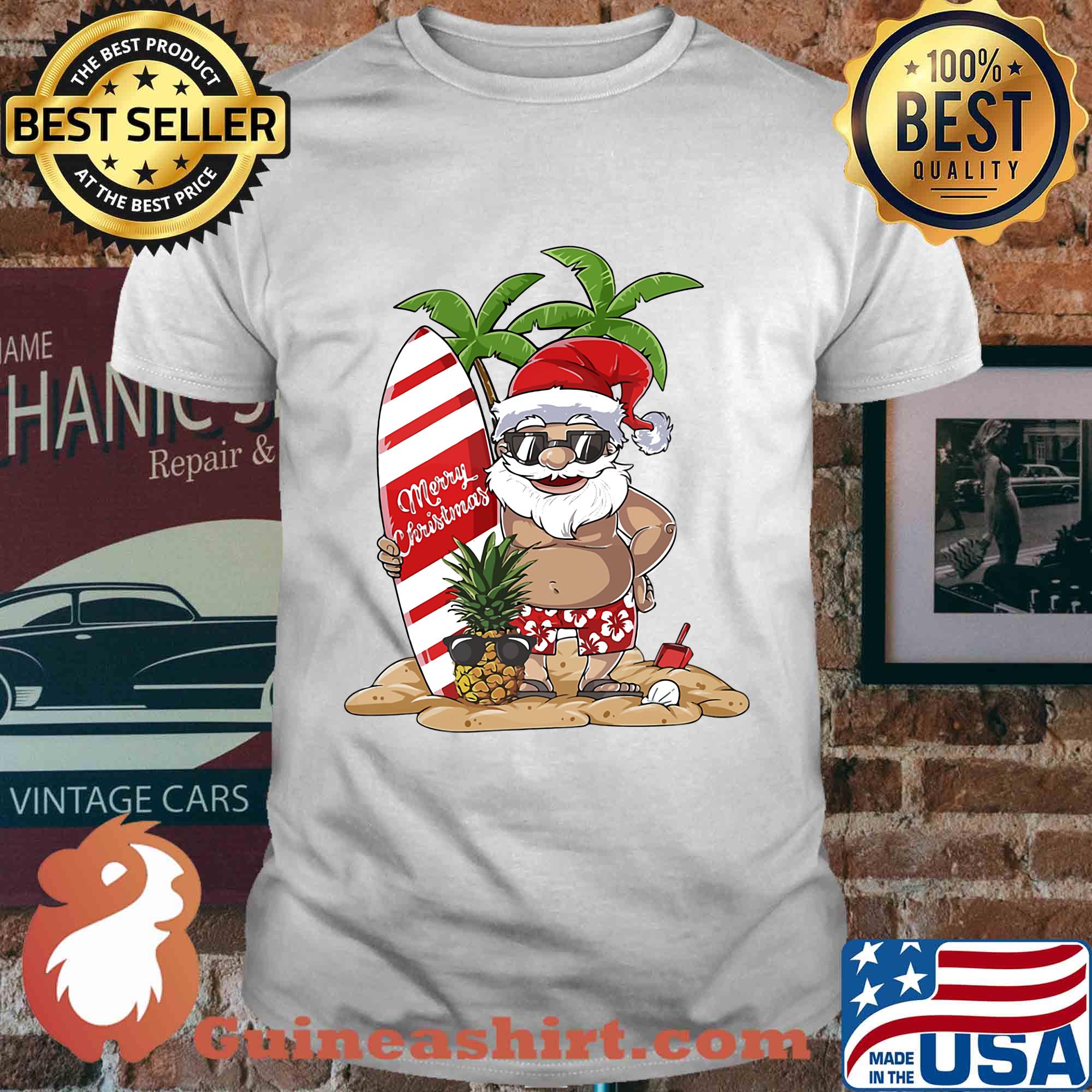 Santa Claus Hawaiian Surfing shirt
