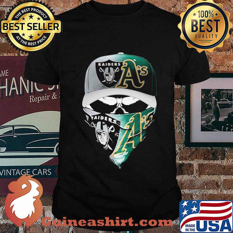 Skull Mask Oakland Raiders And Oakland A's shirt