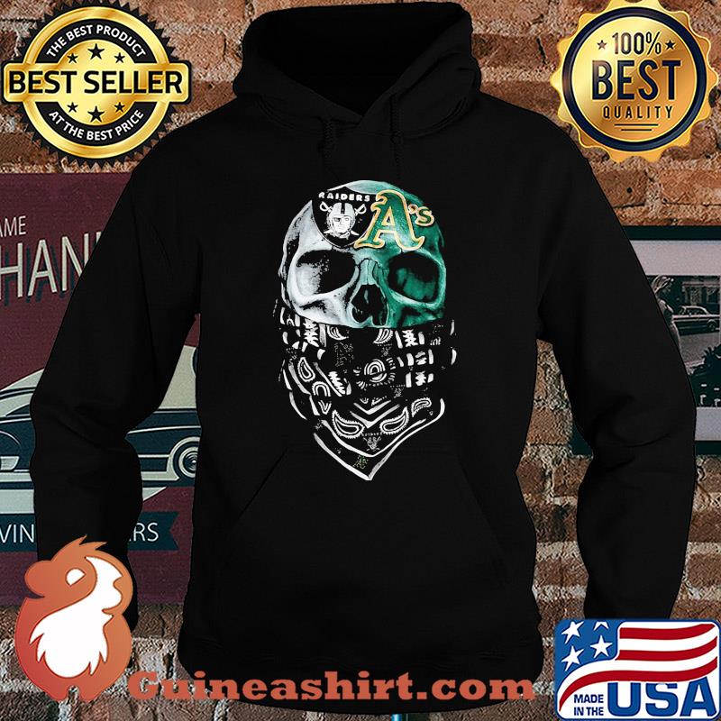 Skull mask oakland raiders and oakland athletics s Hoodie