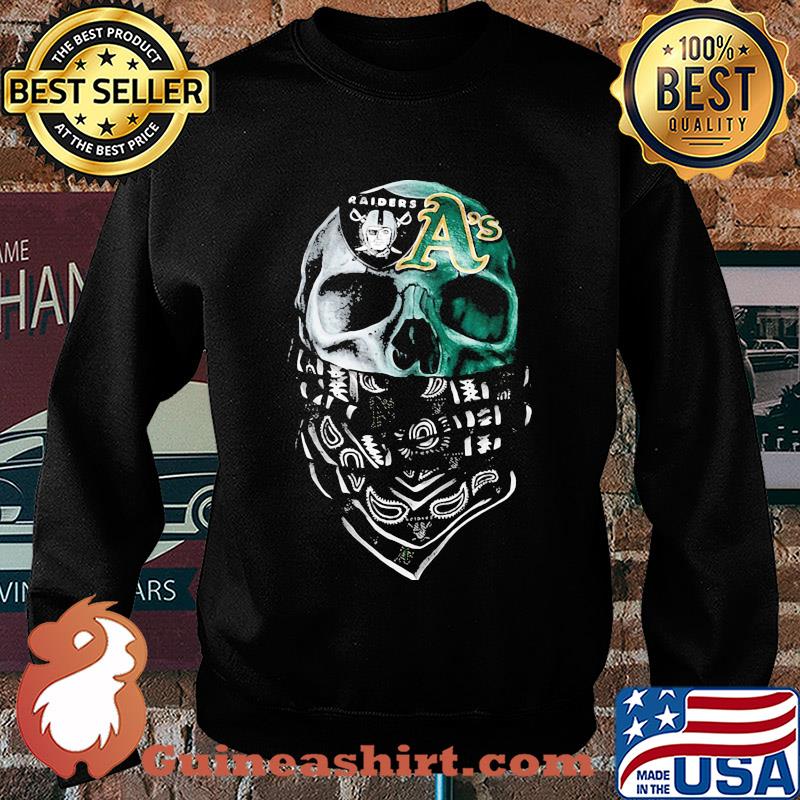 Skull mask oakland raiders and oakland athletics s Sweater