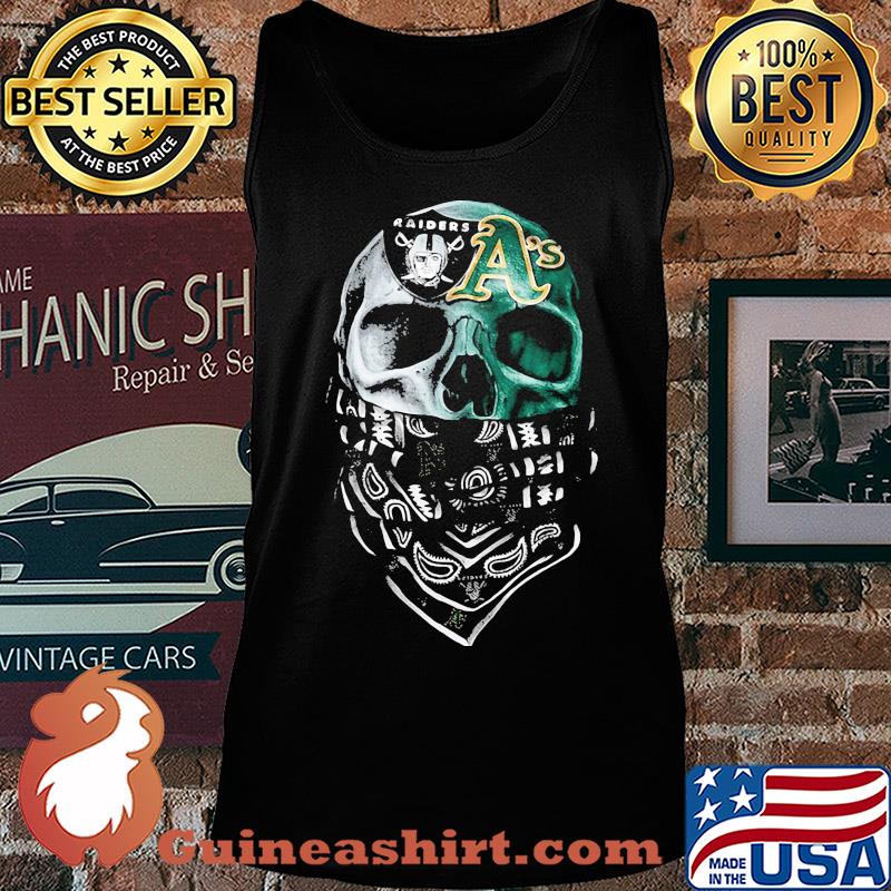 Skull mask oakland raiders and oakland athletics s Tank top
