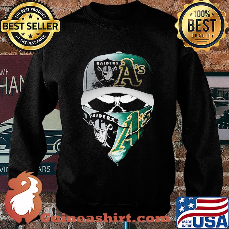 Skull mask player oakland raiders and oakland athletics s Sweater