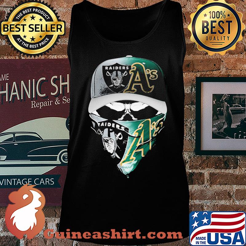 Skull mask player oakland raiders and oakland athletics s Tank top