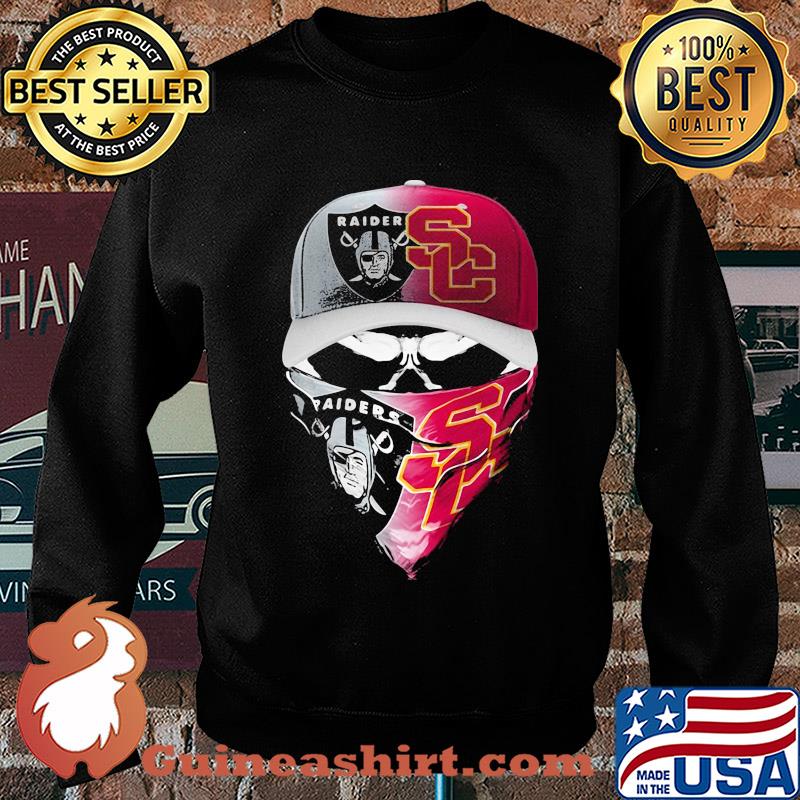 Skull mask player oakland raiders and southern california trojans s Sweater