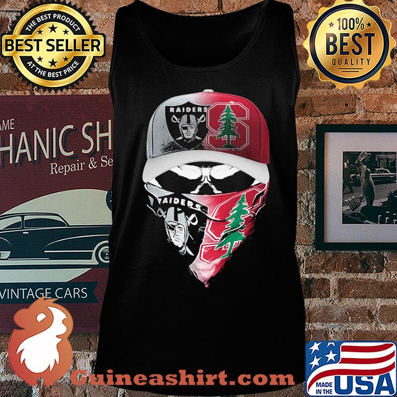 Skull mask player oakland raiders and stanford cardinal s Tank top