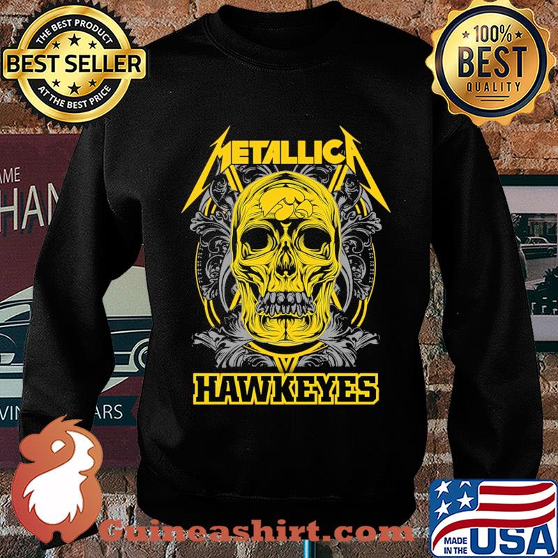 Skull Metallica Iowa Hawkeyes basketball fish s Sweater
