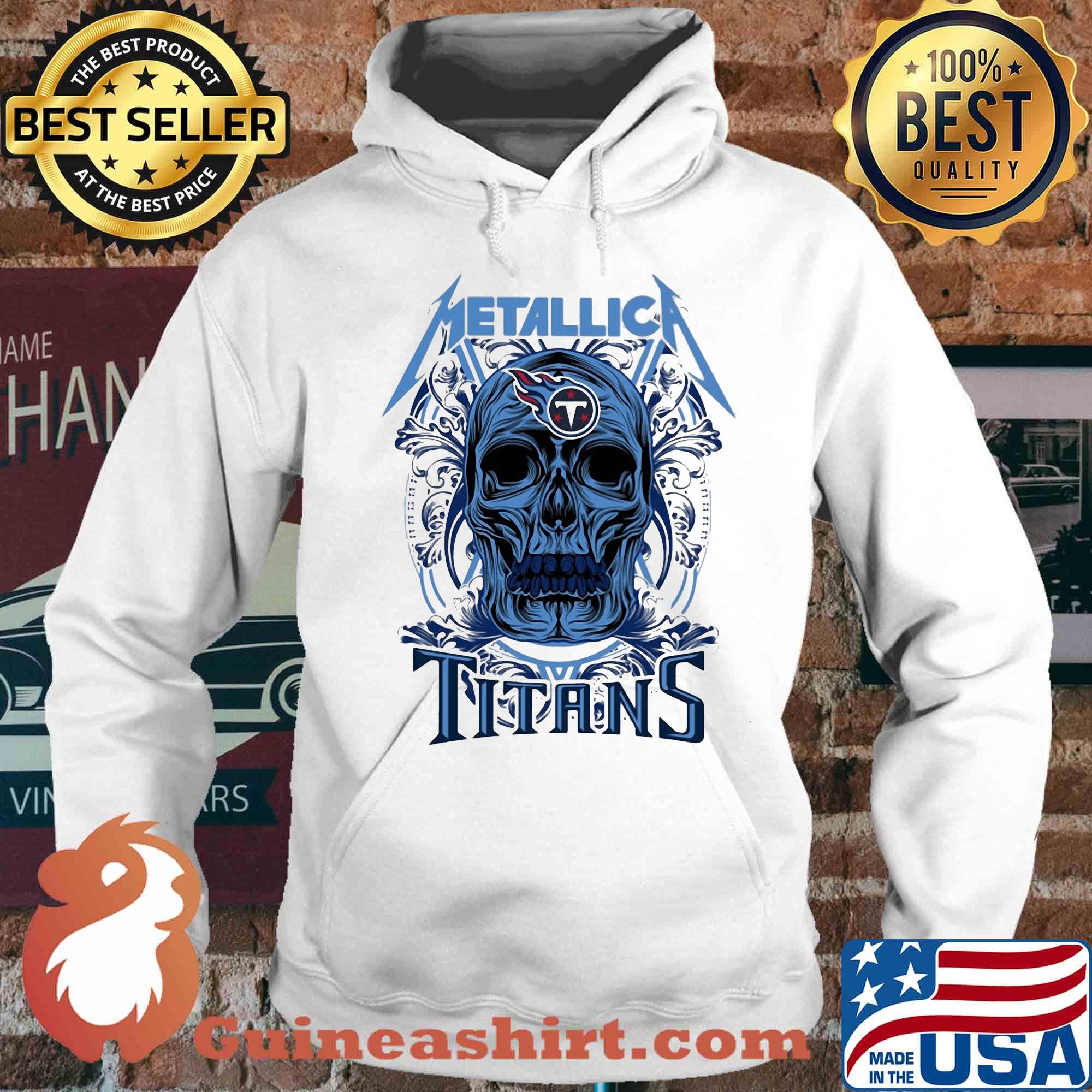 Skull metallica tennessee titans s Hoodie