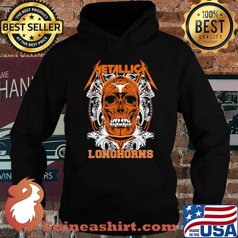 Skull metallica texas longhorns football fish s Hoodie