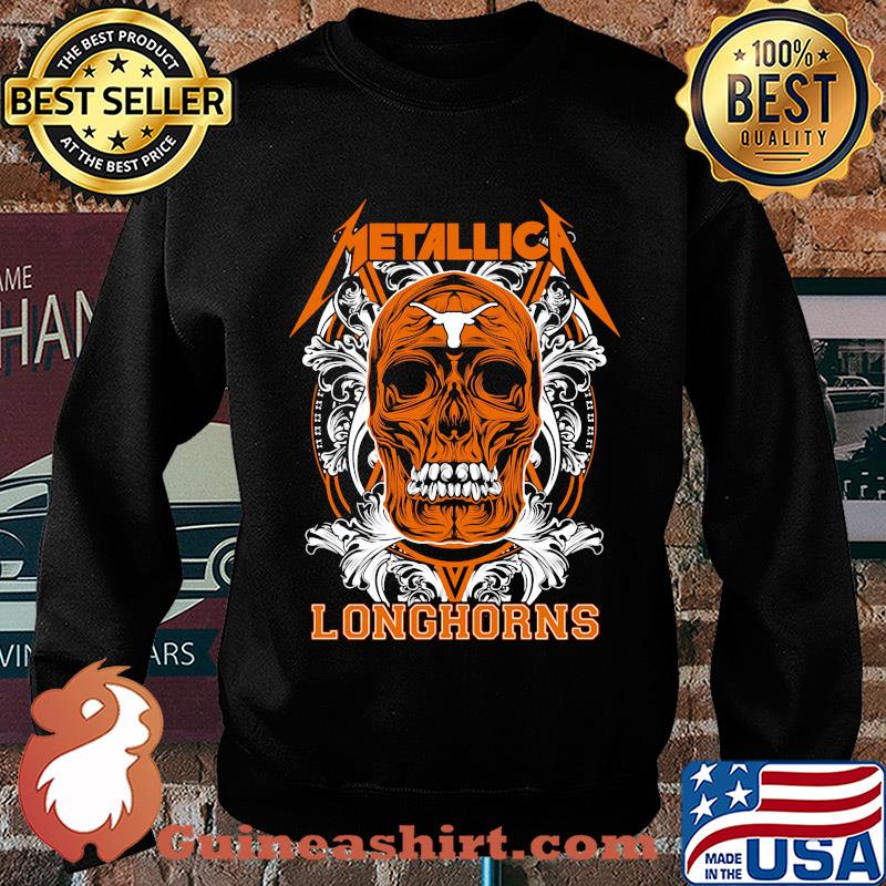 Skull metallica texas longhorns football fish s Sweater