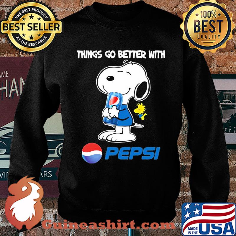Snoopy and woodstock things go better with pepsi s Sweater