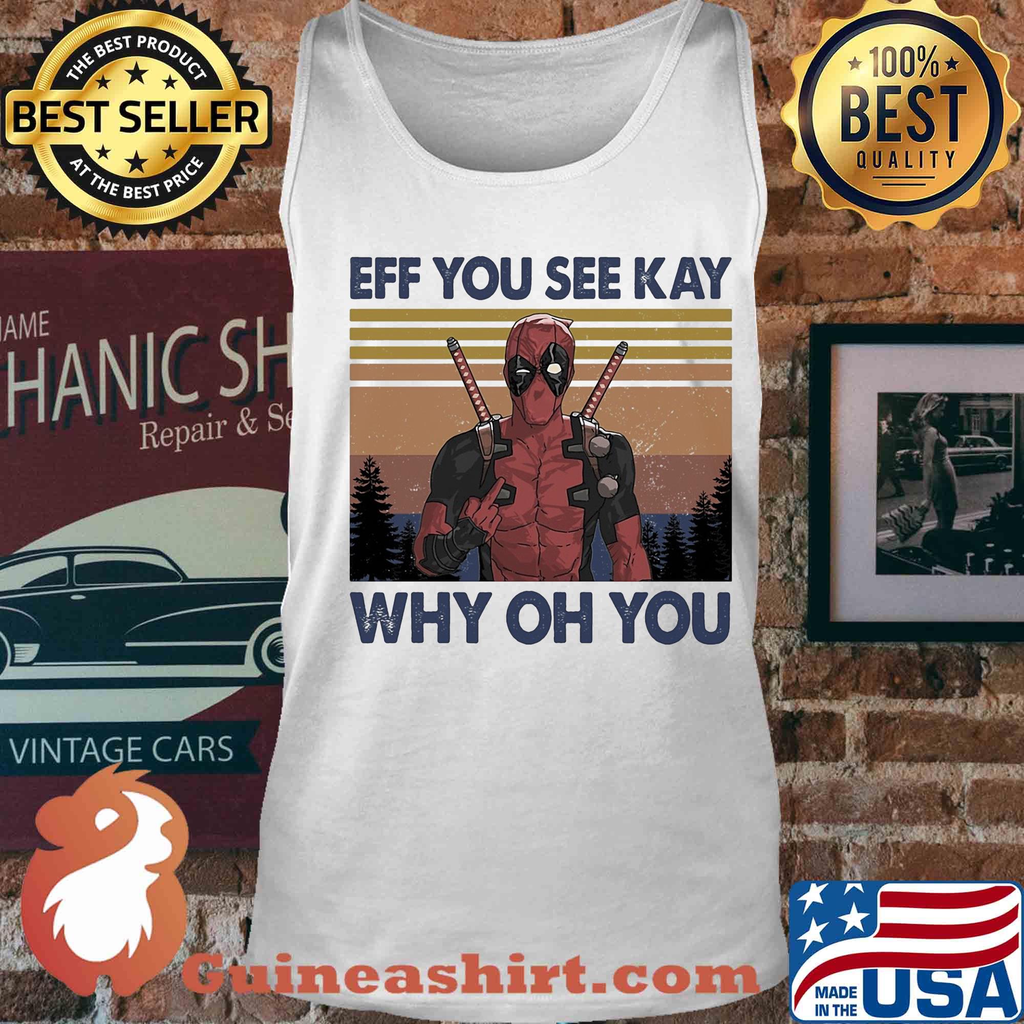 Spiderman eff you see kay why oh you vintage s Tank top