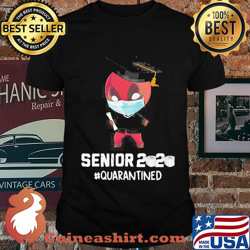 Spiderman mask senior 2020 quarantined toilet paper shirt