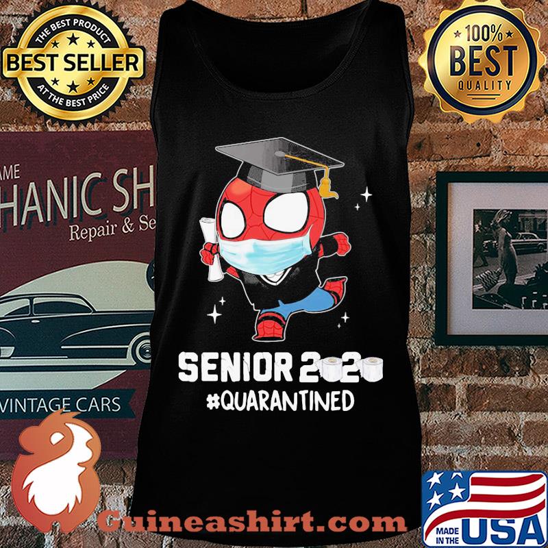 Spiderman senior 2020 quarantined toilet paper mask s Tank top