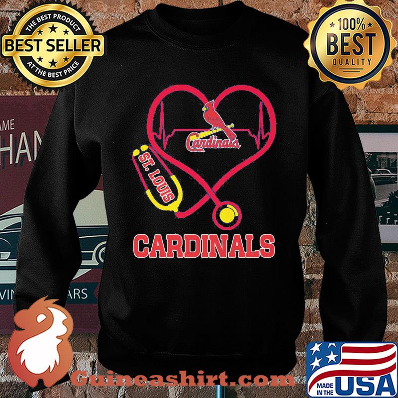 St. Louis cardinals baseball stethoscope heart s Sweater