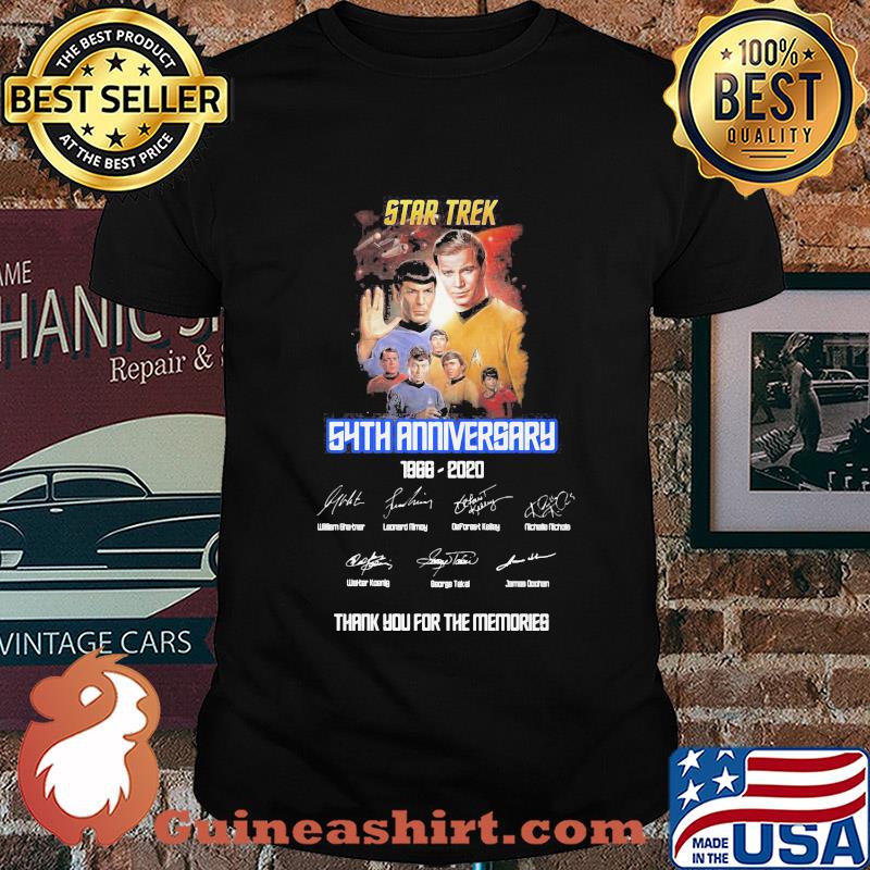 Star Trek 54th anniversary 1966 2020 signature shirt