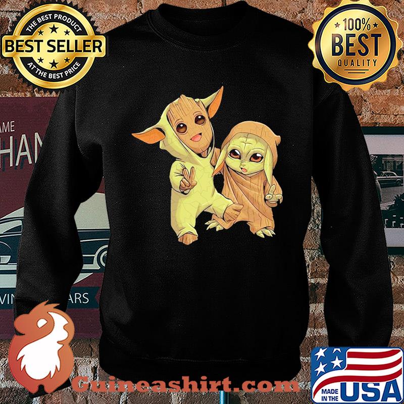 Star wars baby groot and baby yoda s Sweater