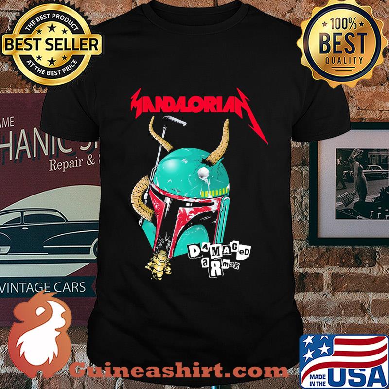 Star wars darth vader mandalorian damaged armor shirt