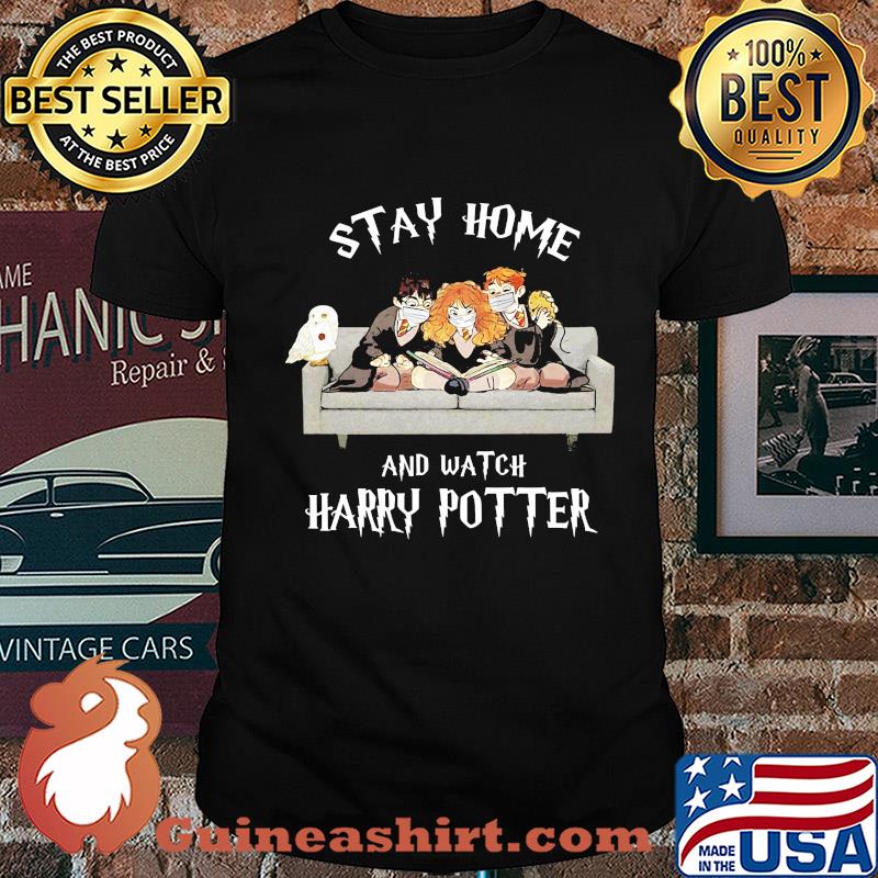 Stay home and watch Harry Potter mask covid-19 shirt