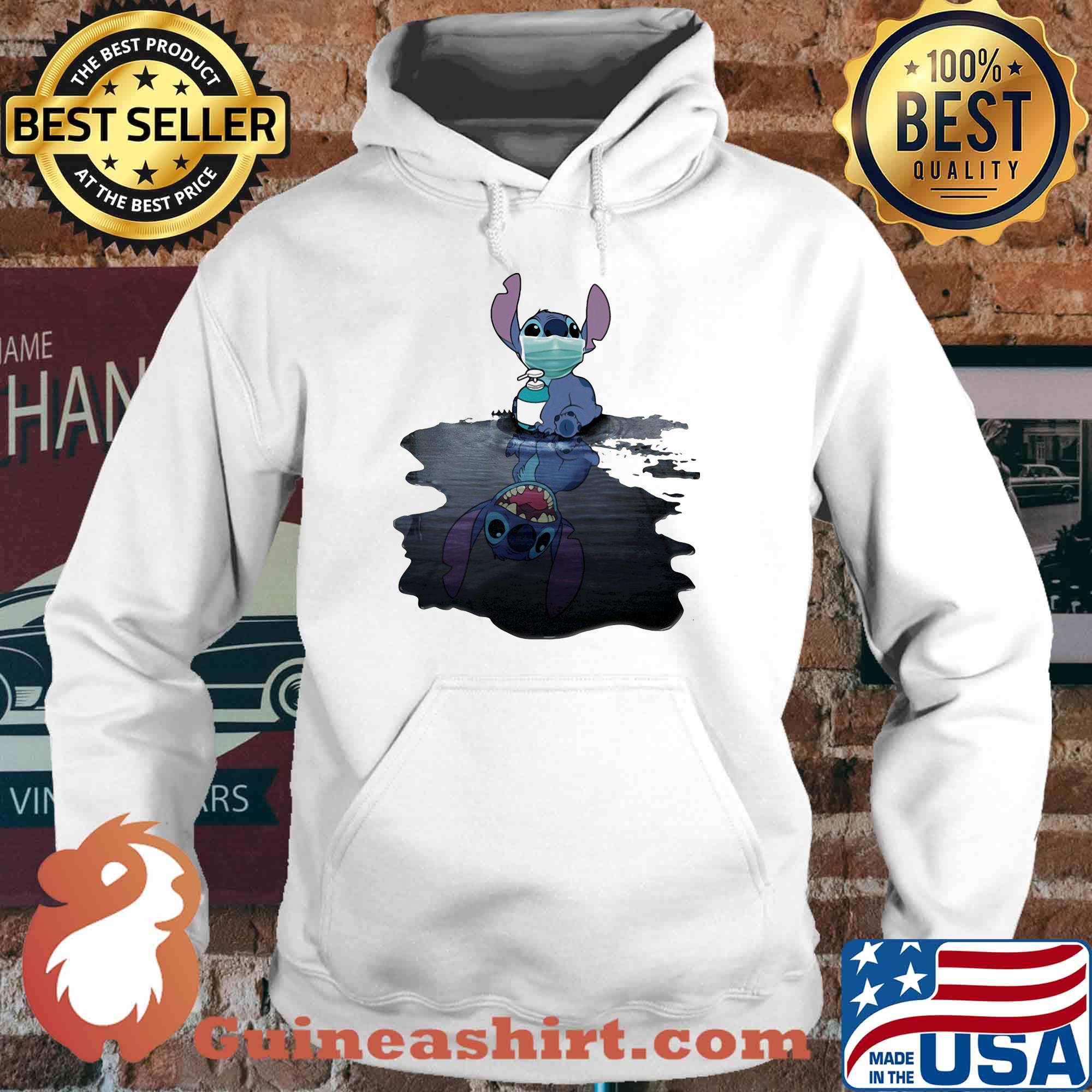 Stitch mask hug soap domestic mirror stitch smile s Hoodie