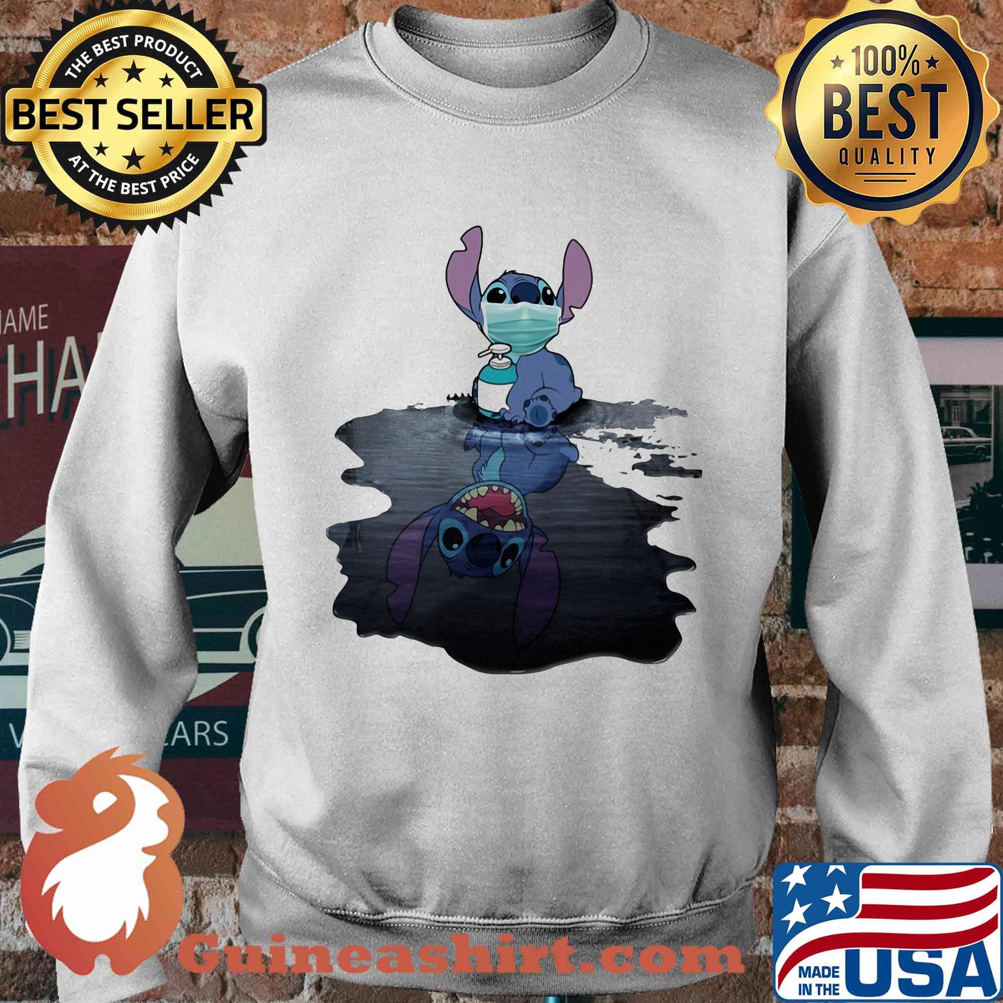 Stitch mask hug soap domestic mirror stitch smile s Sweater