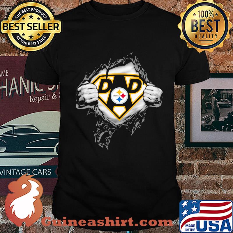 Superhero pittsburgh steelers diamond father’s day shirt