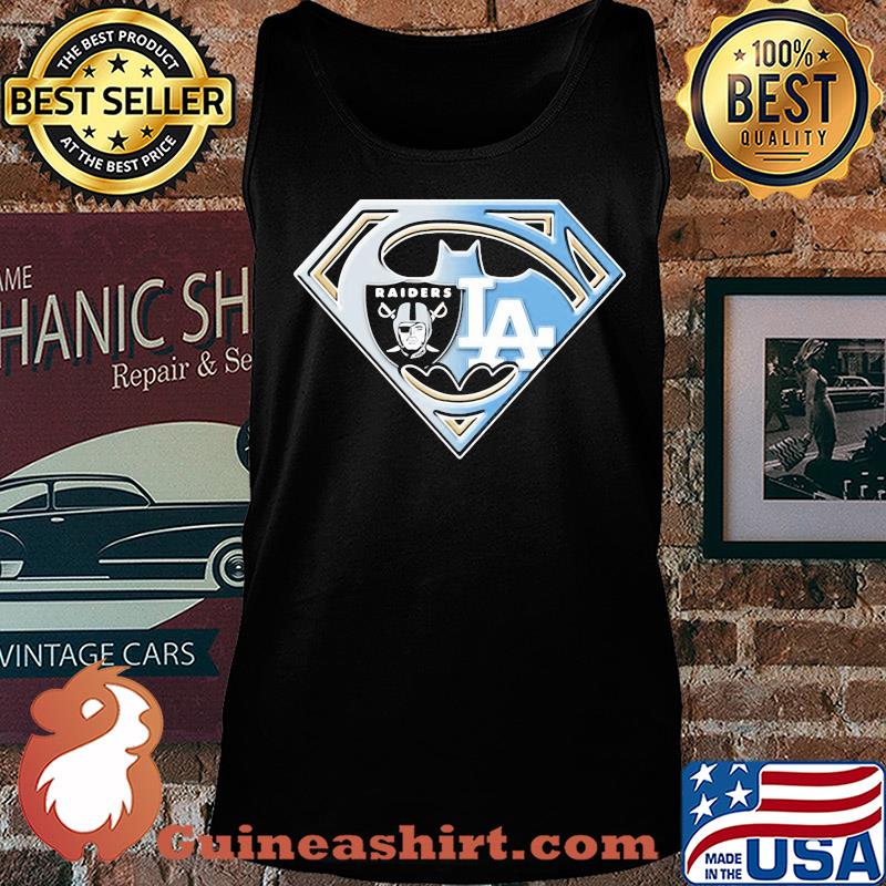 Superman batman oakland raiders and los angeles dodgers s Tank top
