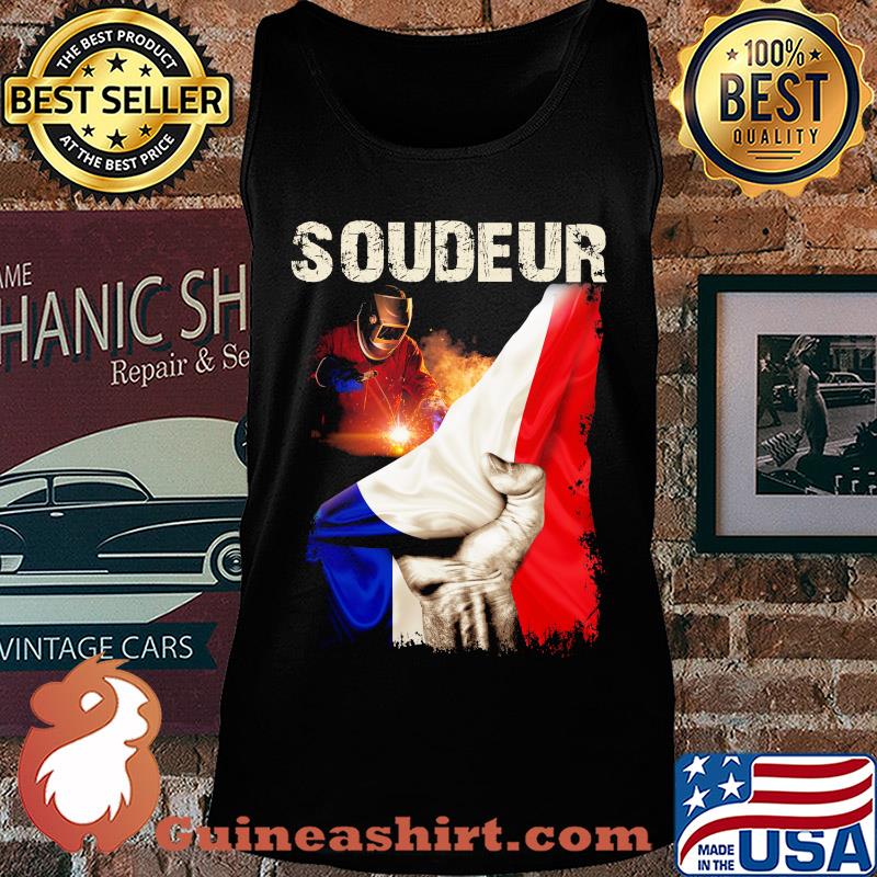 Superman Soudeur France Flag Shirt Tank top